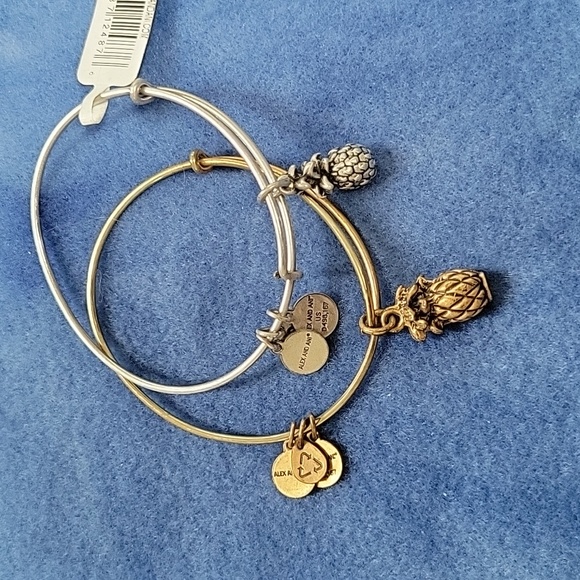 Alex and Ani - Pineapple Lovers Bracelets Lot of 2 - Picture 2 of 7